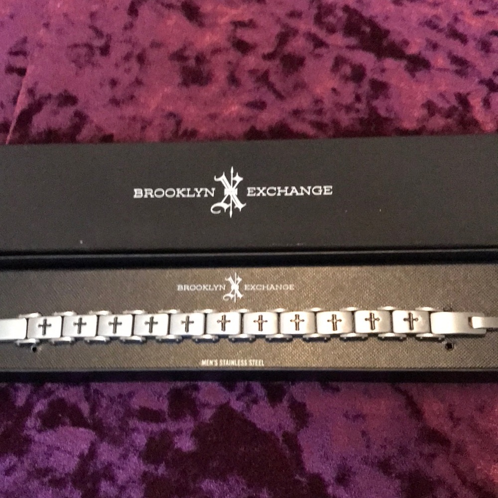 Men’s Stainless Steel cross Bracelet